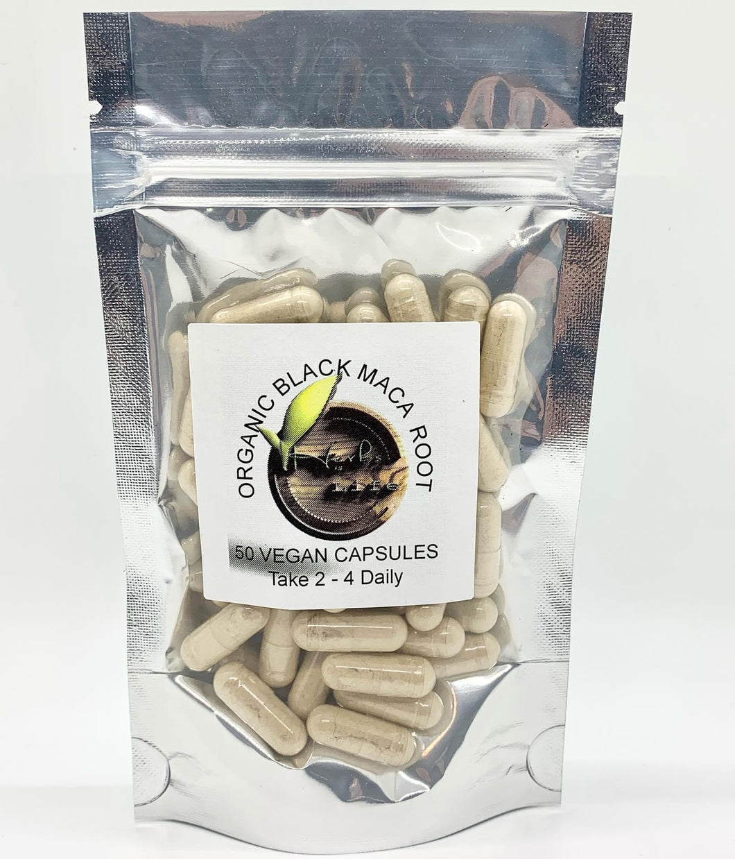 Organic Black Maca Root Vegan Capsules (50ct)