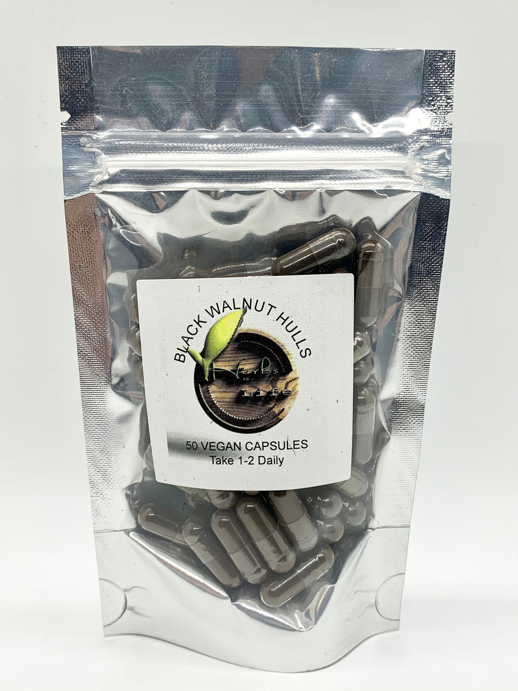 Black Walnut Hull Vegan Capsules (50ct)