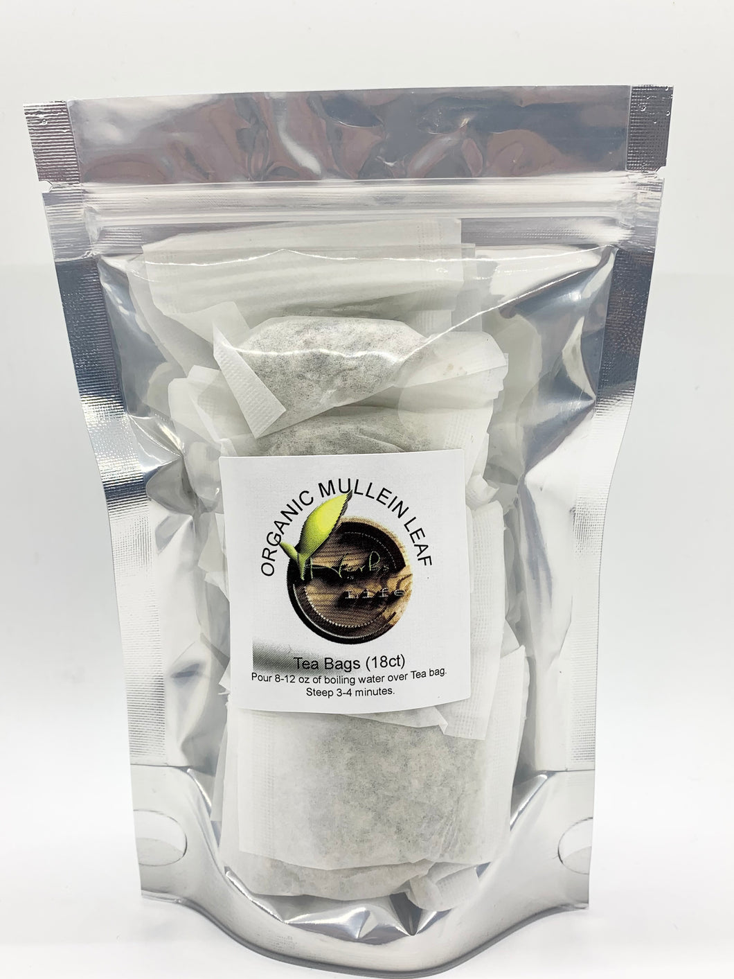 Organic Mullein Leaf Tea Bags (18ct)