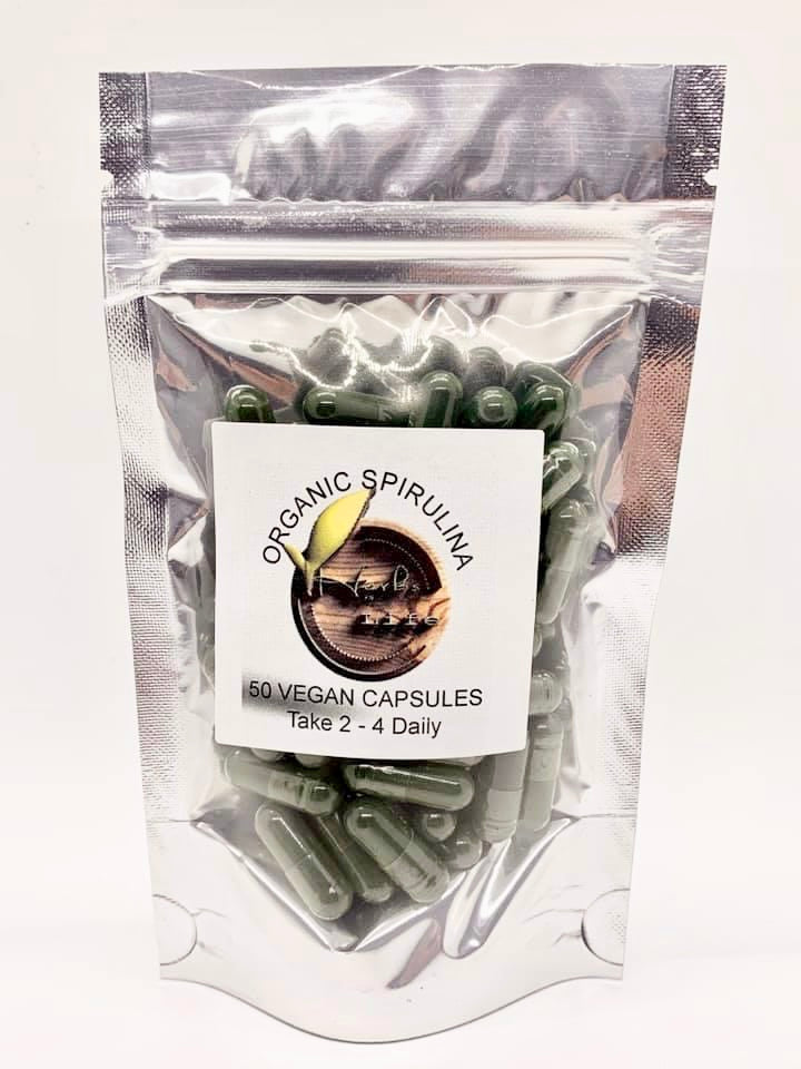 Organic Spirulina Vegan Capsules (50ct)