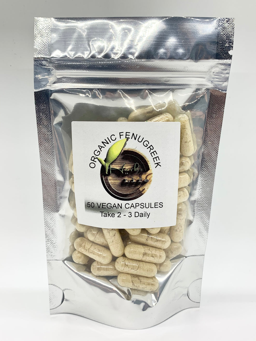 Organic Fenugreek Vegan Capsules (50ct)