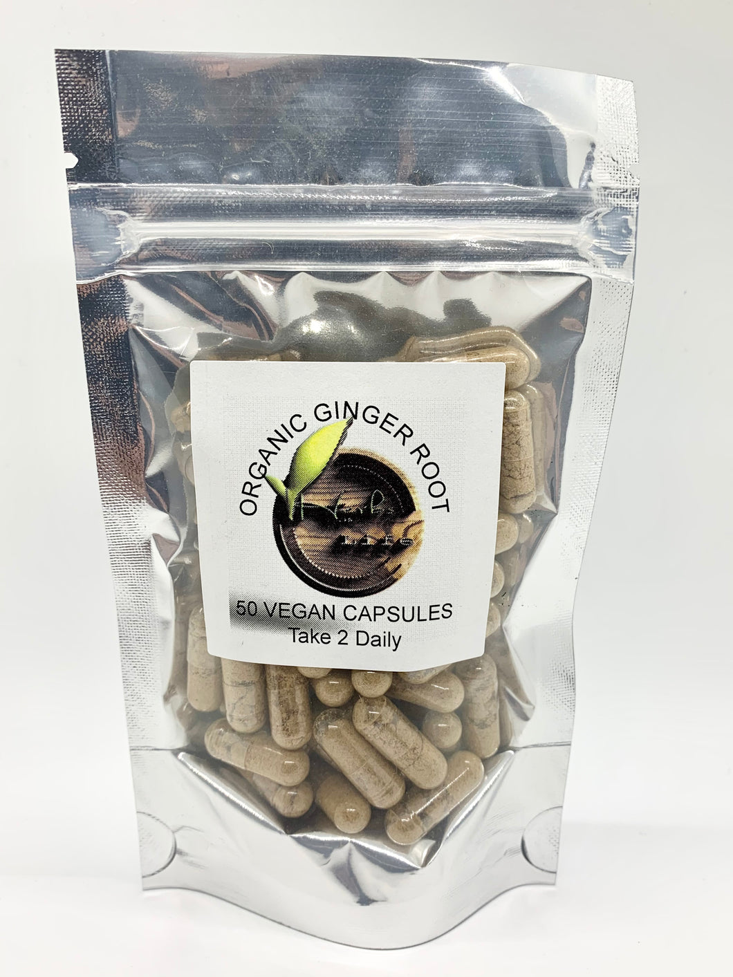 Organic Ginger Root Capsules (50ct)