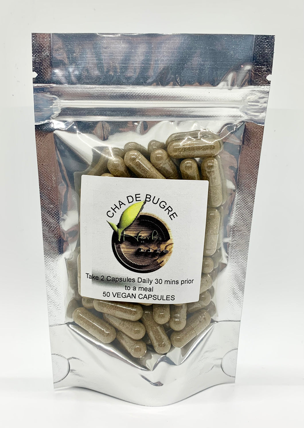 Organic Cha De Burge Vegan Capsules (50ct)