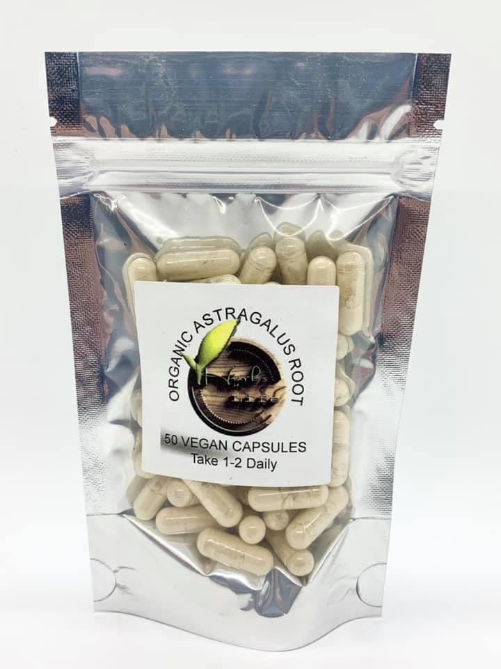 Organic Astragalus Root Vegan Capsules (50ct)