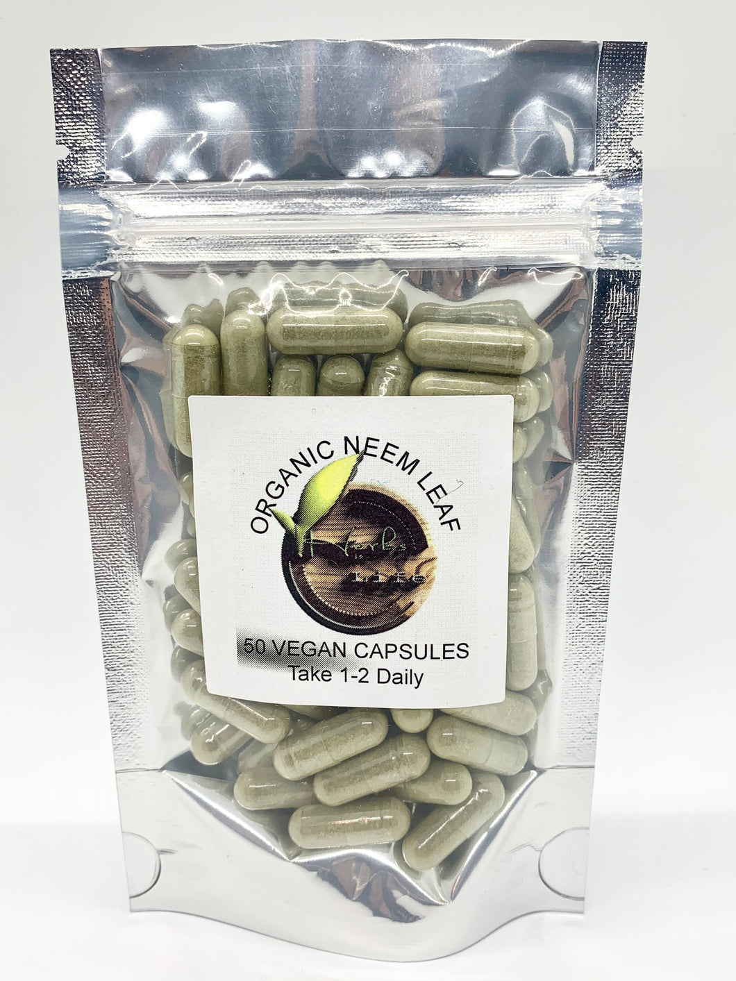 Organic Neem Leaf Vegan Capsules (50ct)